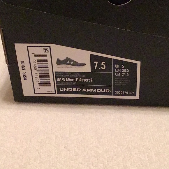 Ladies Under Armour Athletic Shoes - Picture 6 of 7